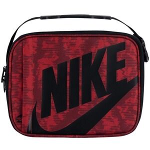 Nike Insulated Hard Shell Lunch Box 4L Red Black 9A2744-H24 NEW